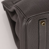 Hermès 2011 Gris Etain Clemence Retourne Birkin 35 GHW - FashioNica