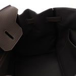 Hermès 2011 Gris Etain Clemence Retourne Birkin 35 GHW - FashioNica