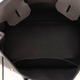 Hermès 2011 Gris Etain Clemence Retourne Birkin 35 GHW - FashioNica