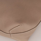 Hermès 2011 Mykonos Blue Gris Tourterelle Taurillon Clemence Double Sens 36 Reversible Tote - FashioNica