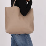 Hermès 2011 Mykonos Blue Gris Tourterelle Taurillon Clemence Double Sens 36 Reversible Tote - FashioNica