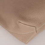 Hermès 2011 Mykonos Blue Gris Tourterelle Taurillon Clemence Double Sens 36 Reversible Tote - FashioNica