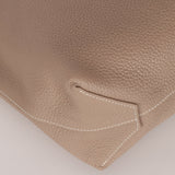 Hermès 2011 Mykonos Blue Gris Tourterelle Taurillon Clemence Double Sens 36 Reversible Tote - FashioNica