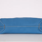 Hermès 2011 Mykonos Blue Gris Tourterelle Taurillon Clemence Double Sens 36 Reversible Tote - FashioNica