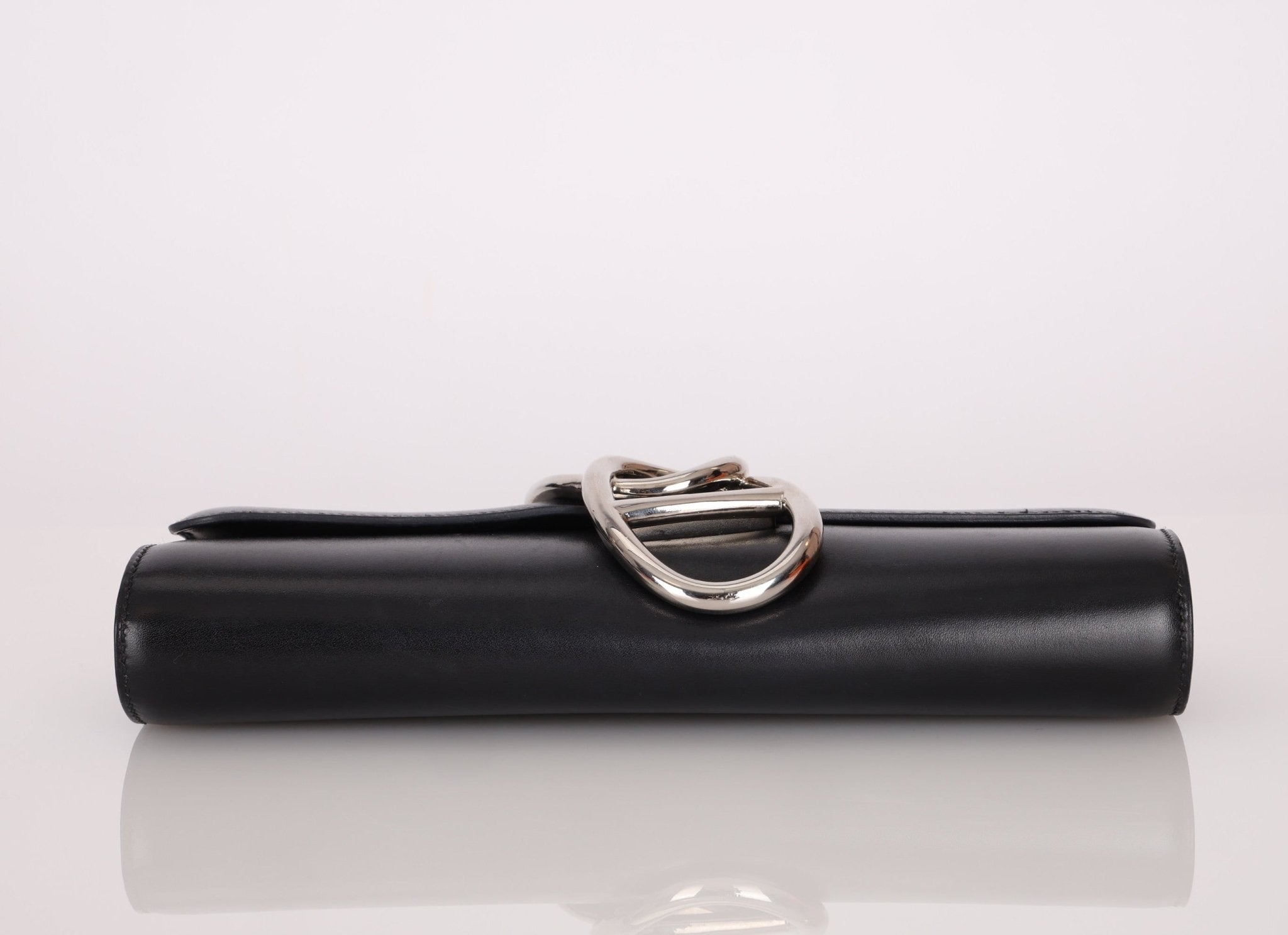 Hermès 2011 Noir Egee Clutch PHW - FashioNica