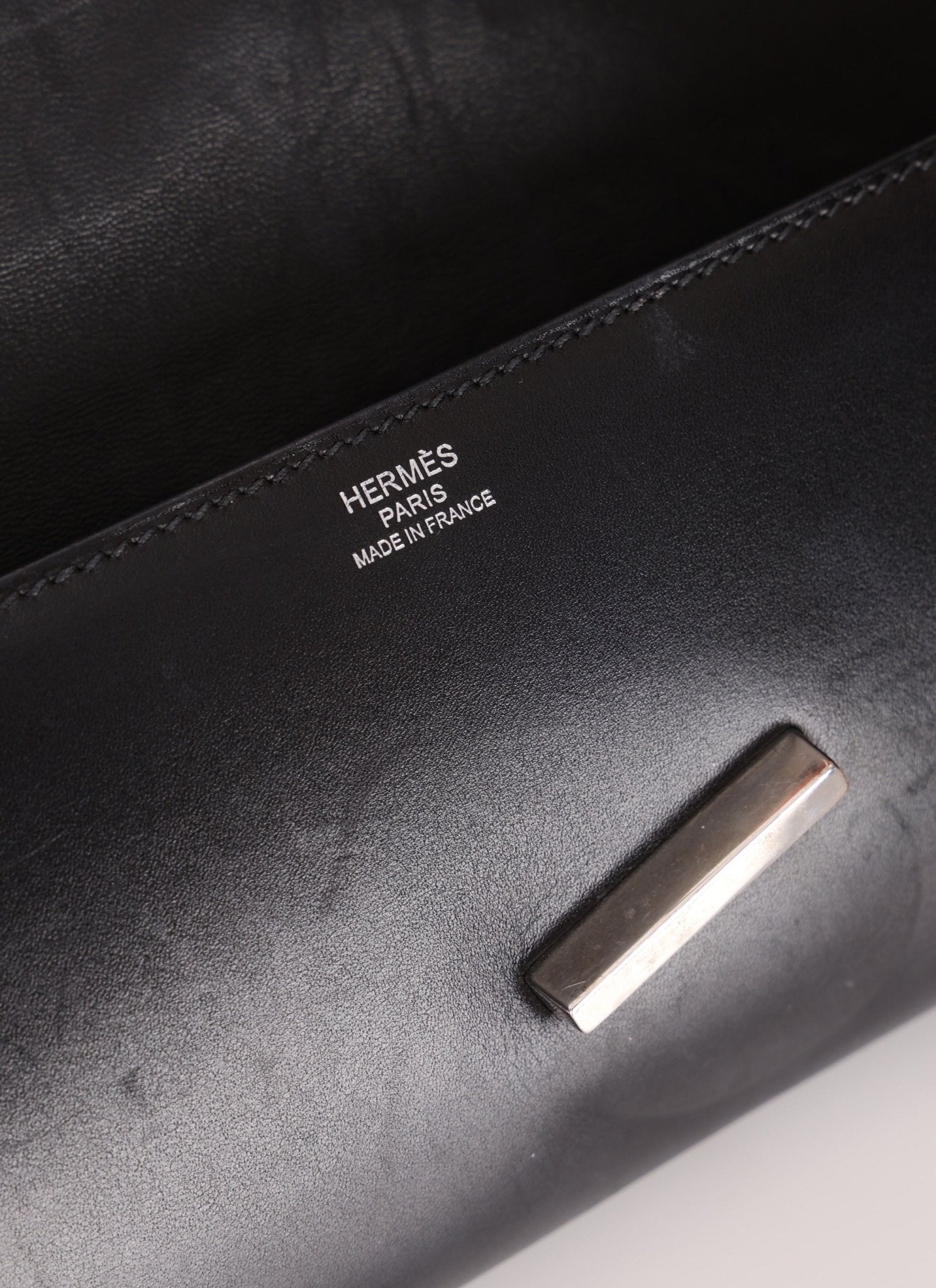 Hermès 2011 Noir Egee Clutch PHW - FashioNica