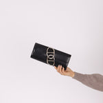 Hermès 2011 Noir Egee Clutch PHW - FashioNica