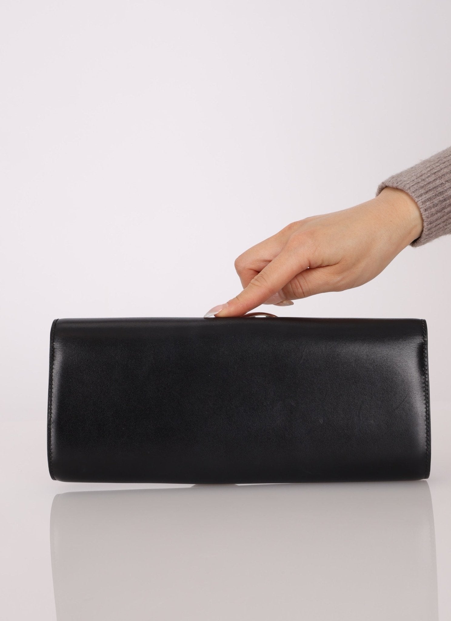 Hermès 2011 Noir Egee Clutch PHW - FashioNica