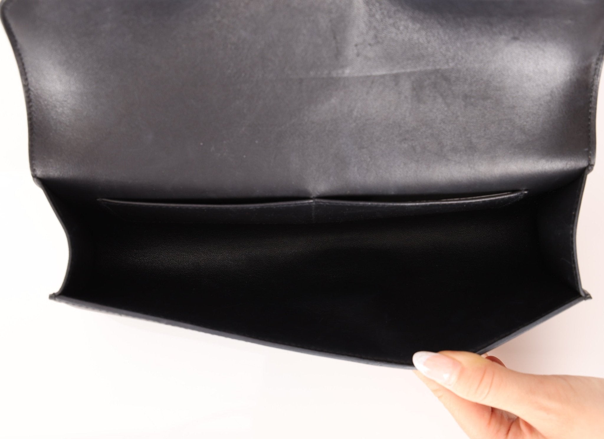 Hermès 2011 Noir Egee Clutch PHW - FashioNica