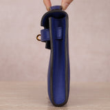Hermes 2011 Swift Bleu Electrique Kelly Cut Clutch Pochette w/ GHW - FashioNica