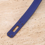 Hermes 2011 Swift Bleu Electrique Kelly Cut Clutch Pochette w/ GHW - FashioNica