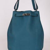 Hermès 2012 Bleu Izmir Togo So Kelly Bag 26 PHW - FashioNica