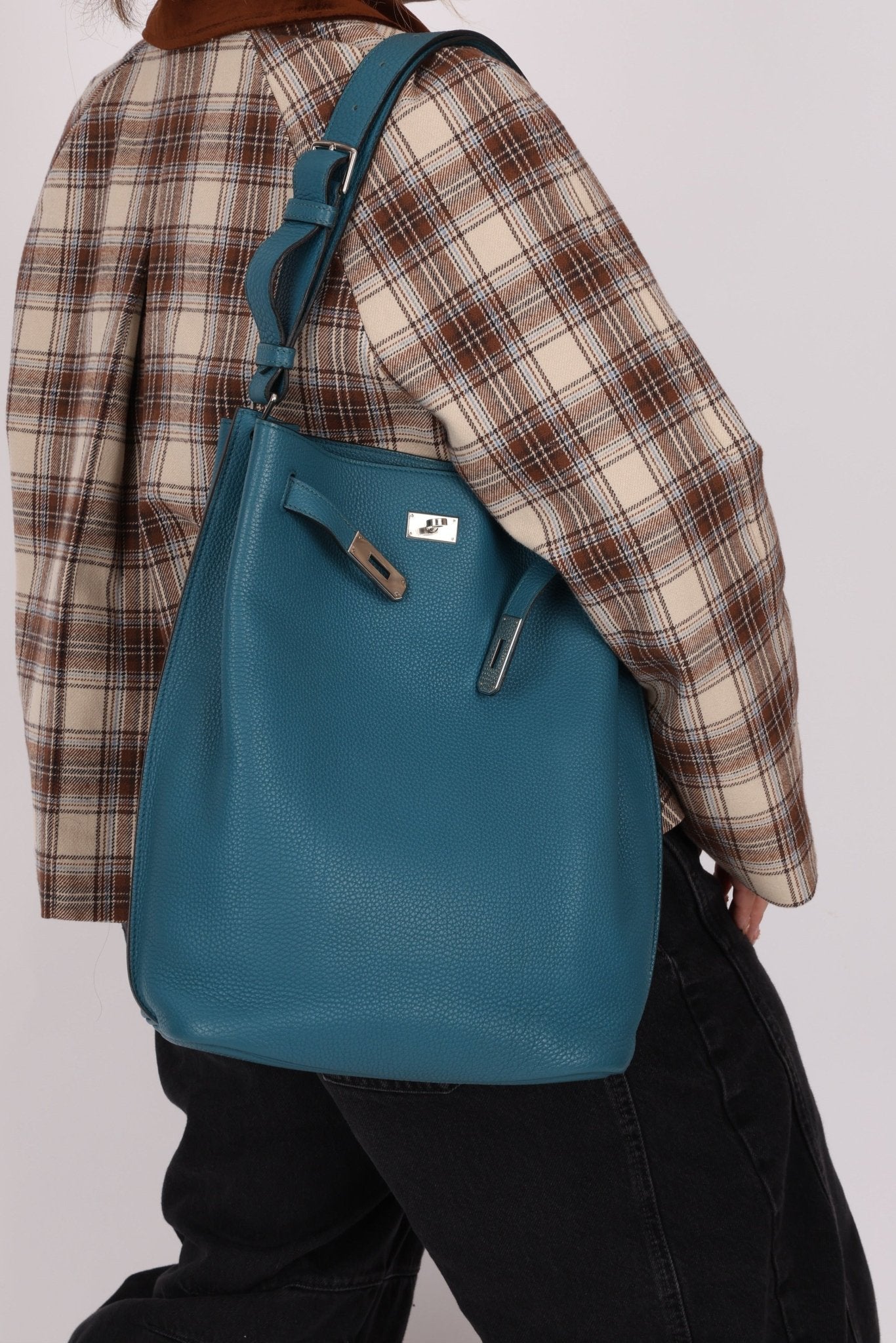 Hermès 2012 Bleu Izmir Togo So Kelly Bag 26 PHW - FashioNica