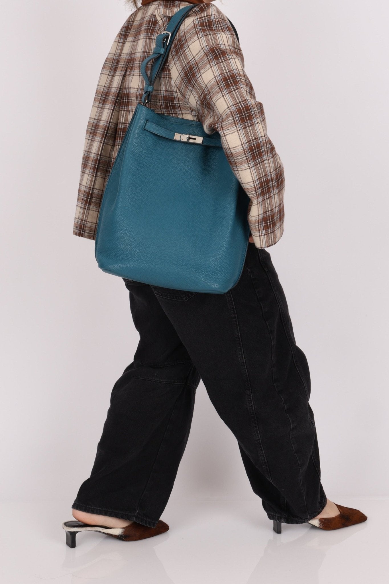 Hermès 2012 Bleu Izmir Togo So Kelly Bag 26 PHW - FashioNica