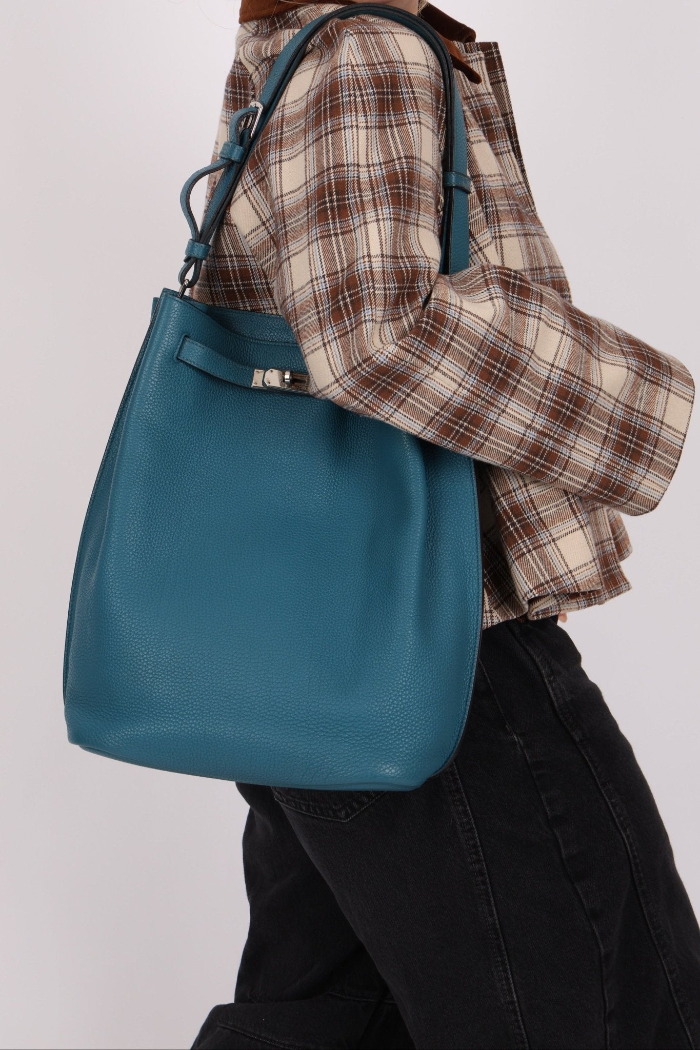 Hermès 2012 Bleu Izmir Togo So Kelly Bag 26 PHW - FashioNica