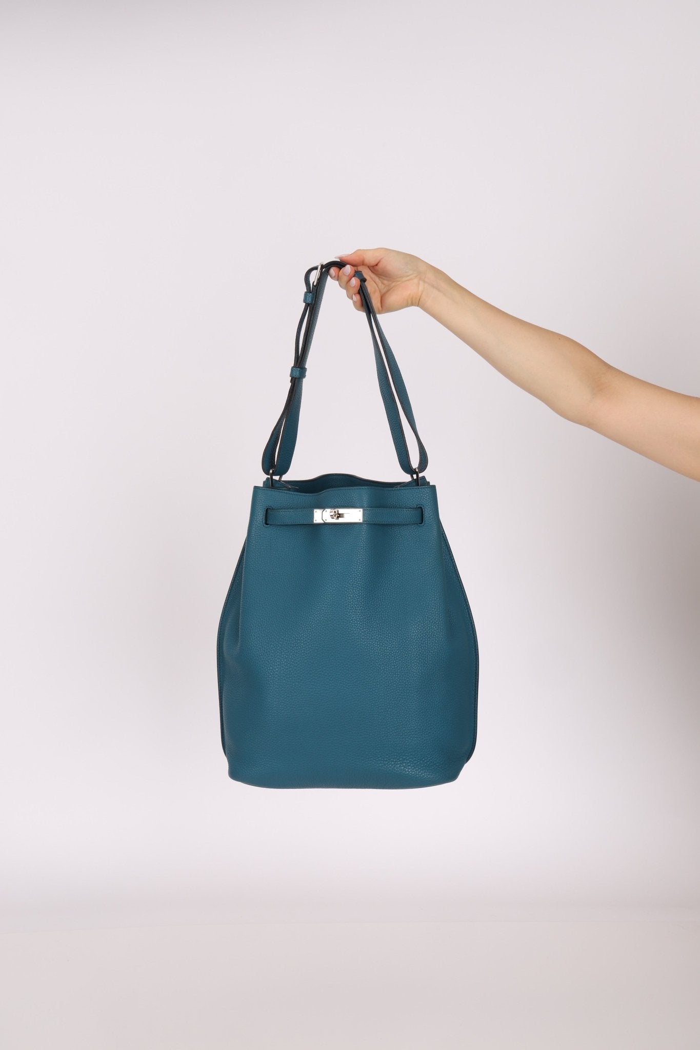 Hermès 2012 Bleu Izmir Togo So Kelly Bag 26 PHW - FashioNica