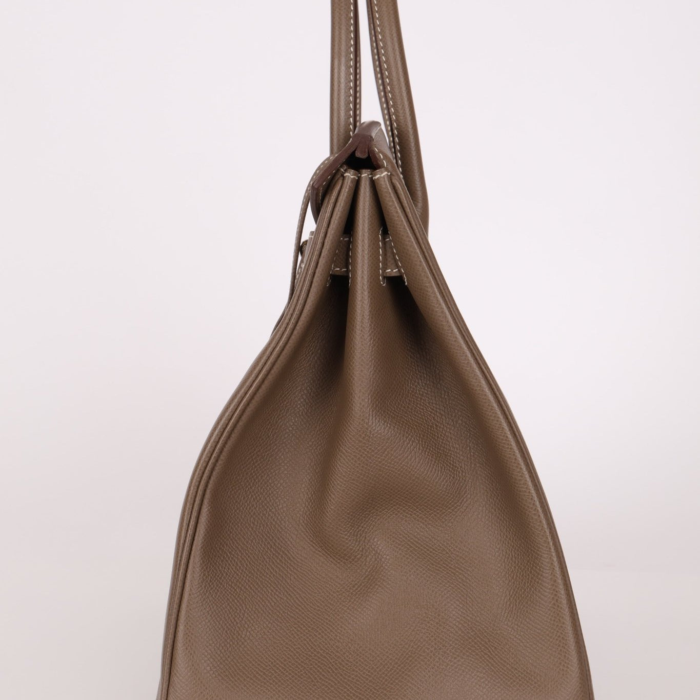 Hermès 2012 Etoupe Epsom Birkin 35 Retourne PHW - FashioNica