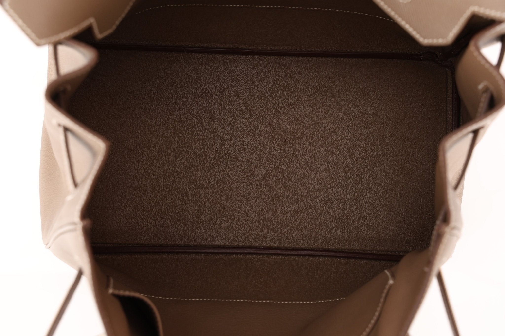 Hermès 2012 Etoupe Epsom Birkin 35 Retourne PHW - FashioNica