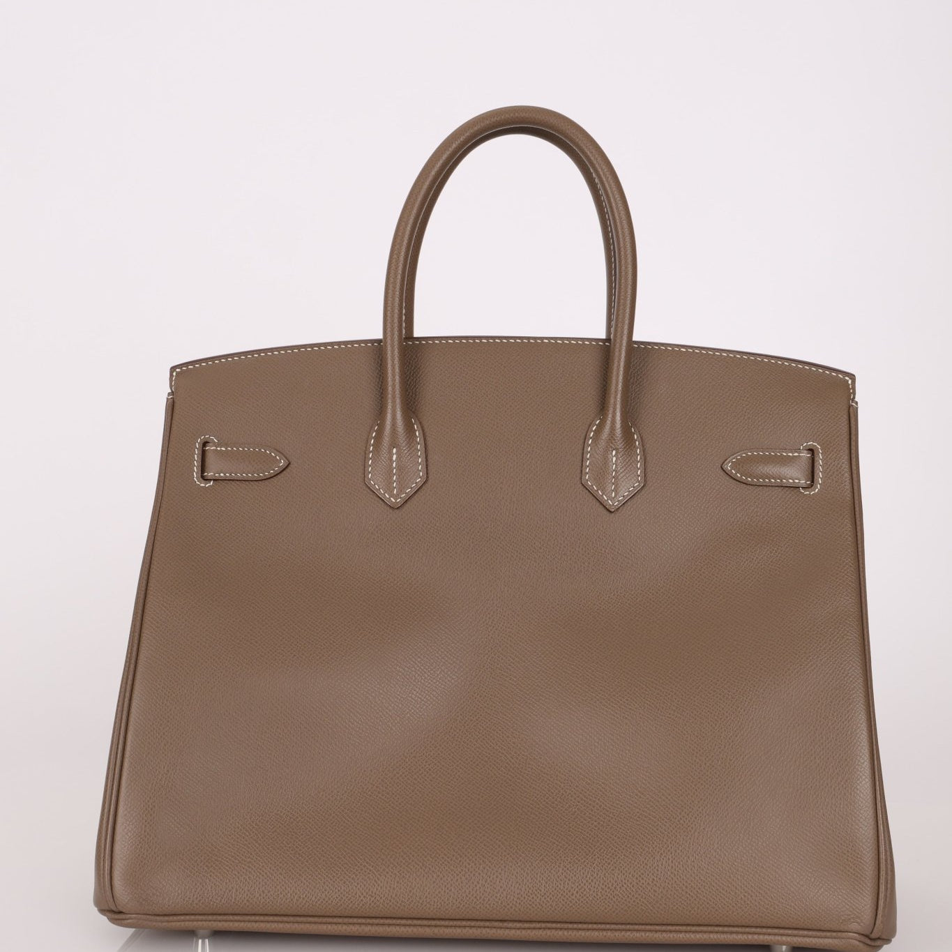Hermès 2012 Etoupe Epsom Birkin 35 Retourne PHW - FashioNica