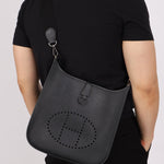 Hermès 2012 Noir Epsom Evelyne PM Gen l - FashioNica