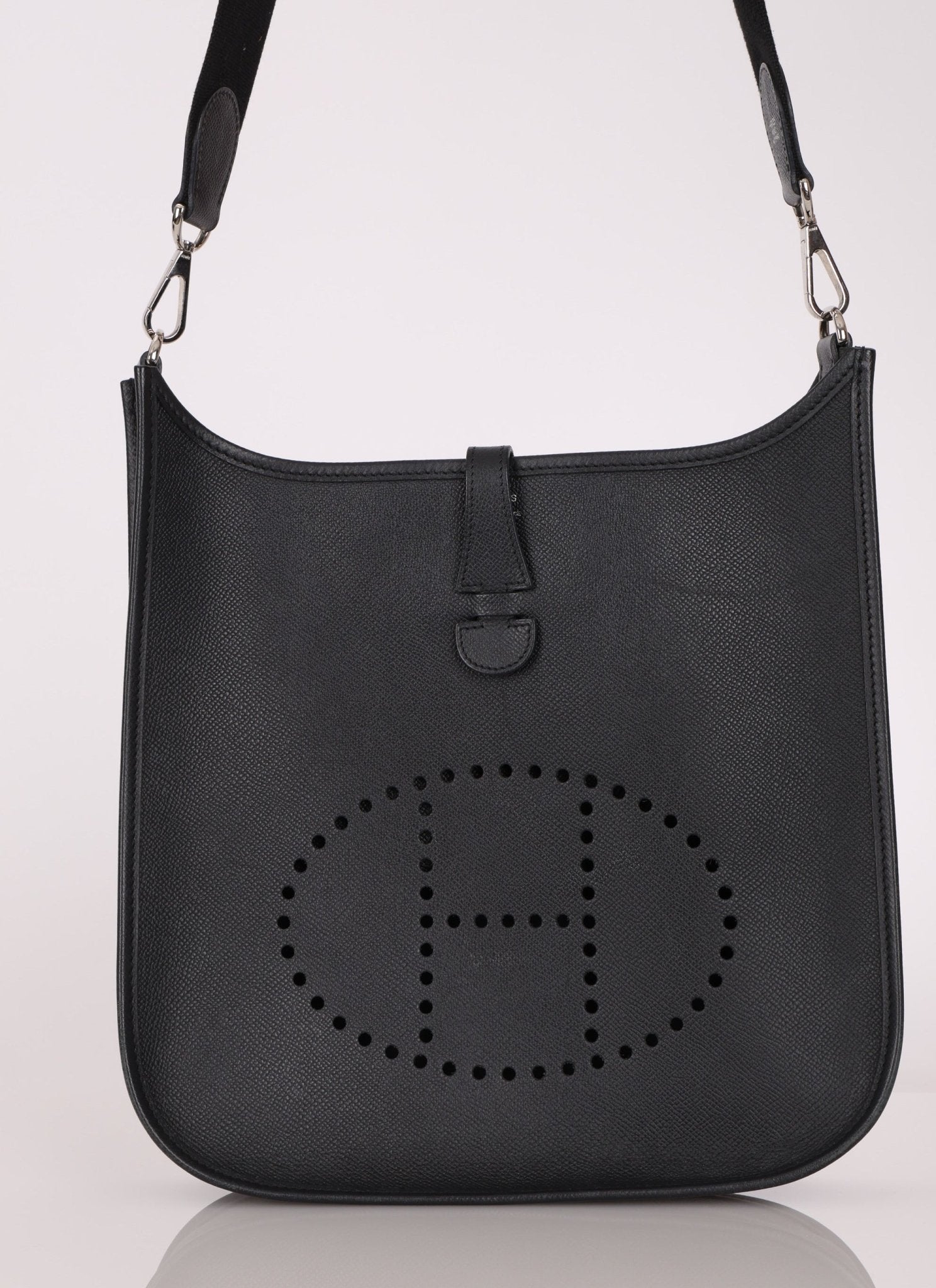 Hermès 2012 Noir Epsom Evelyne PM Gen l - FashioNica