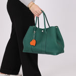 Hermès 2013 Malachite Negonda Garden Party 36 w/ Hermès Charm PHW - FashioNica