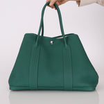 Hermès 2013 Malachite Negonda Garden Party 36 w/ Hermès Charm PHW - FashioNica