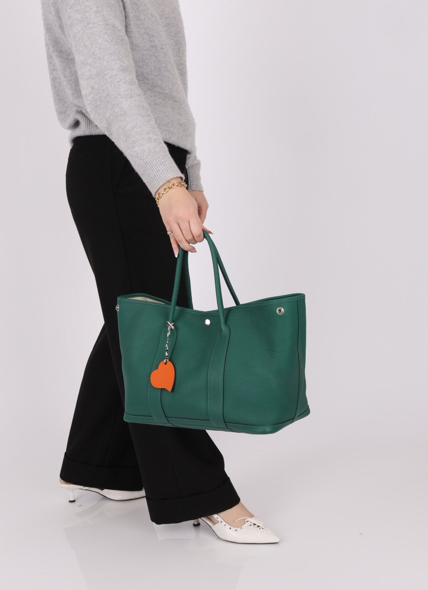 Hermès 2013 Malachite Negonda Garden Party 36 w/ Hermès Charm PHW - FashioNica