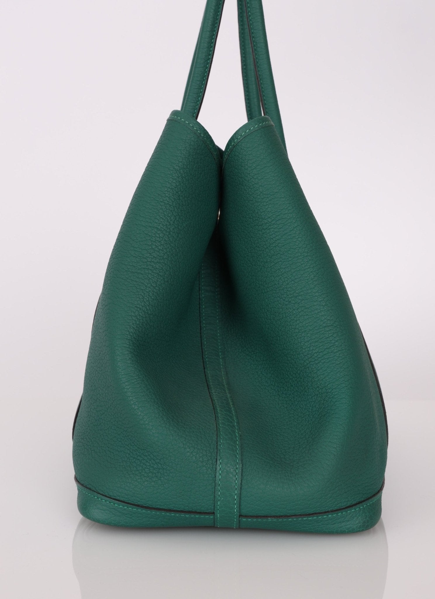 Hermès 2013 Malachite Negonda Garden Party 36 w/ Hermès Charm PHW - FashioNica