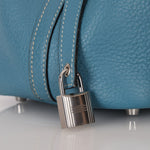 Hermès 2014 Bleu Jean Taurillon Clemence Picotin 18 PHW - FashioNica