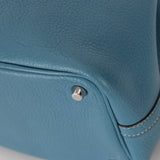 Hermès 2014 Bleu Jean Taurillon Clemence Picotin 18 PHW - FashioNica