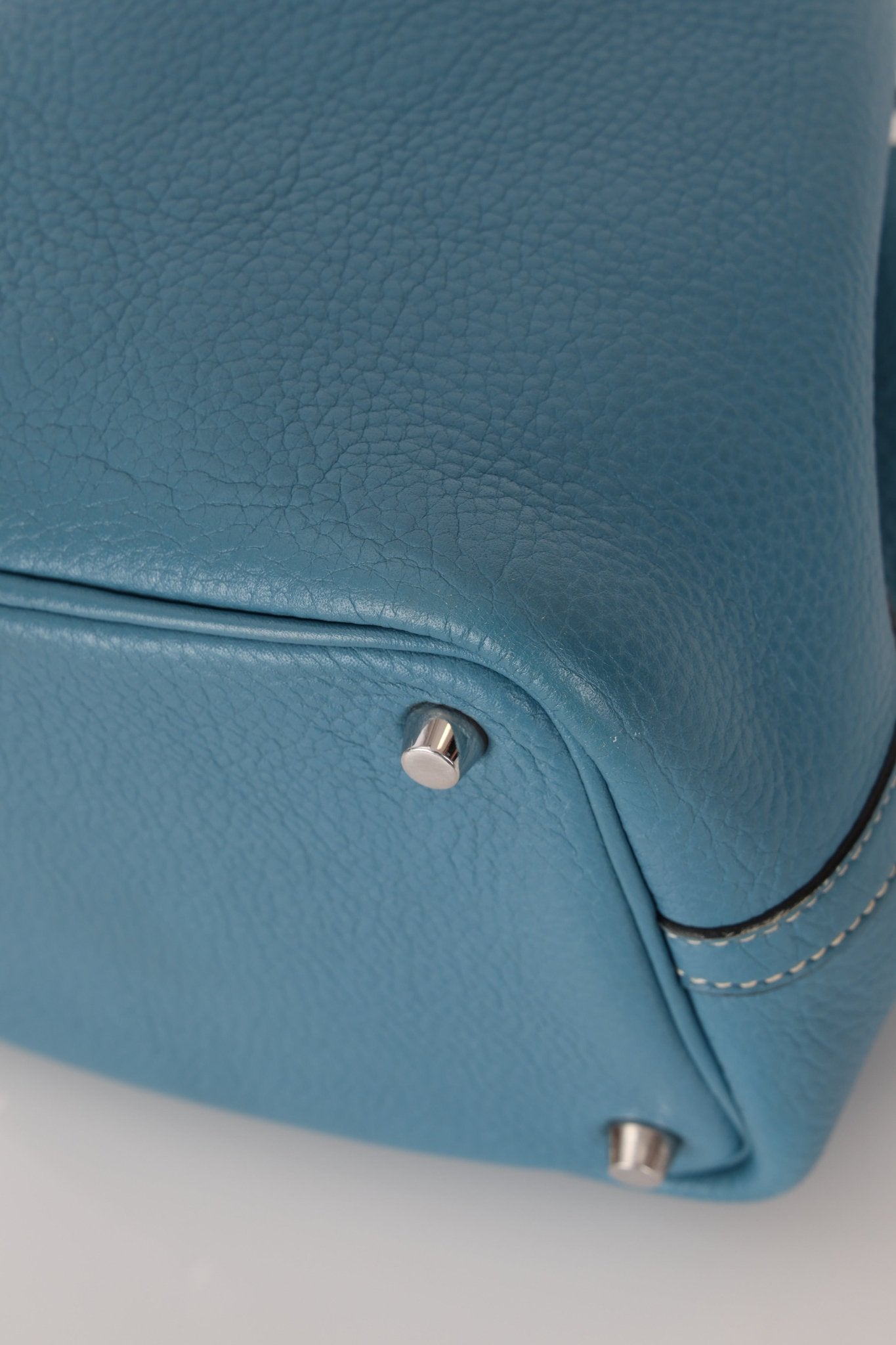 Hermès 2014 Bleu Jean Taurillon Clemence Picotin 18 PHW - FashioNica