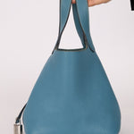 Hermès 2014 Bleu Jean Taurillon Clemence Picotin 18 PHW - FashioNica