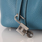 Hermès 2014 Bleu Jean Taurillon Clemence Picotin 18 PHW - FashioNica