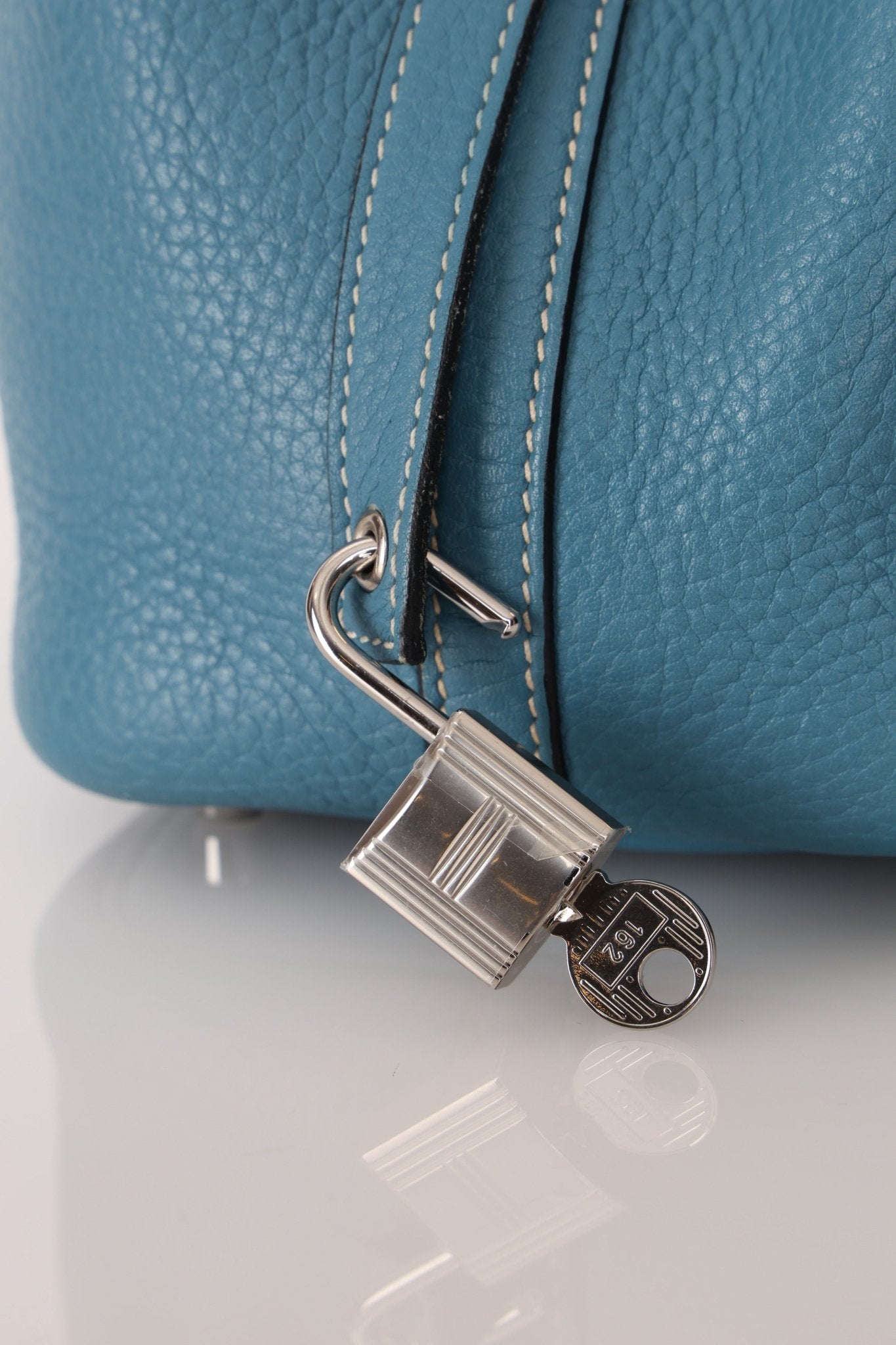 Hermès 2014 Bleu Jean Taurillon Clemence Picotin 18 PHW - FashioNica