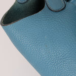 Hermès 2014 Bleu Jean Taurillon Clemence Picotin 18 PHW - FashioNica