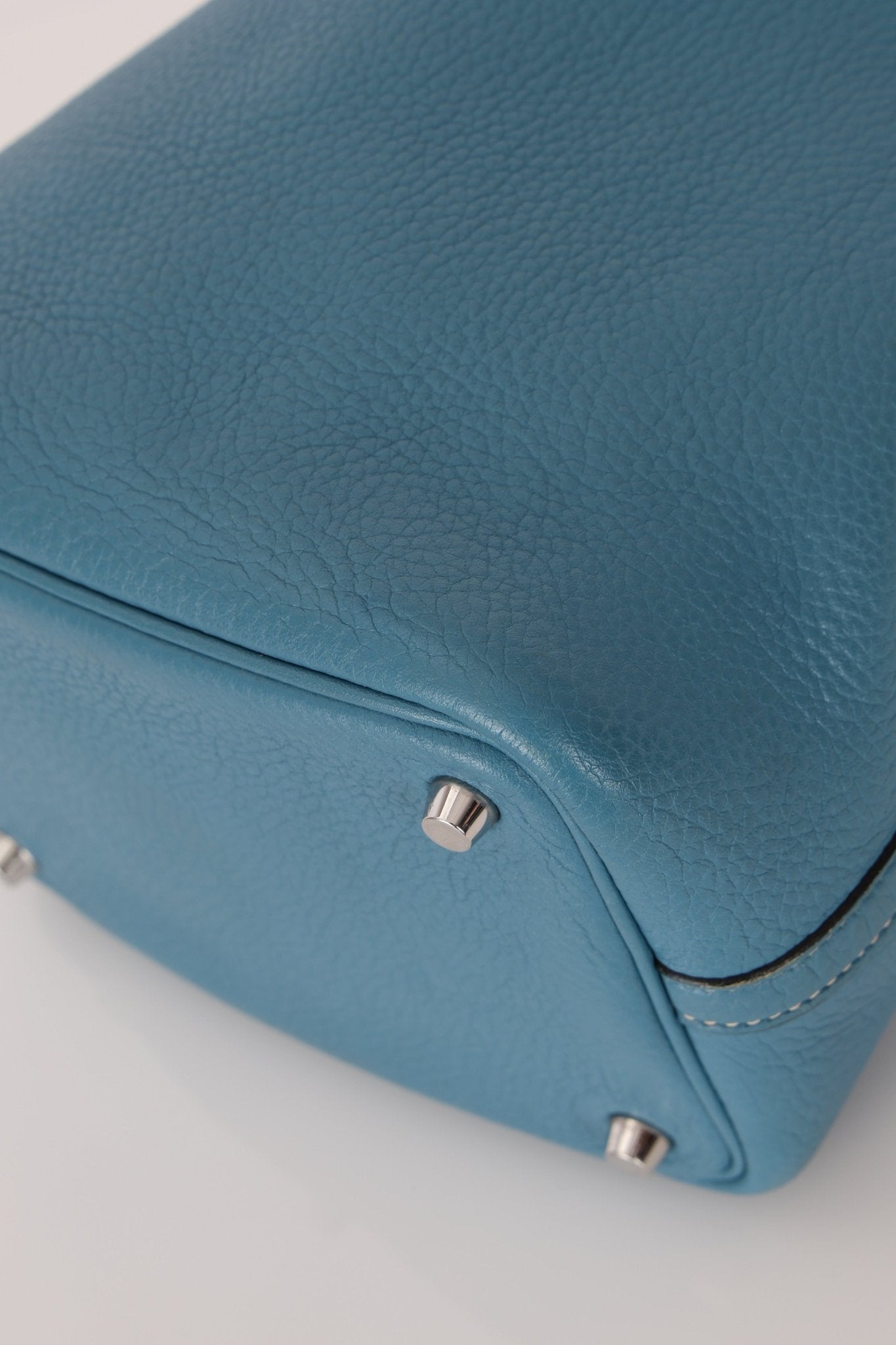 Hermès 2014 Bleu Jean Taurillon Clemence Picotin 18 PHW - FashioNica