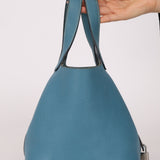 Hermès 2014 Bleu Jean Taurillon Clemence Picotin 18 PHW - FashioNica