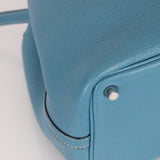 Hermès 2014 Bleu Jean Taurillon Clemence Picotin 18 PHW - FashioNica