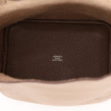 Hermès 2014 Etoupe Clemence Picotin 18 PHW - FashioNica