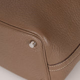 Hermès 2014 Etoupe Clemence Picotin 18 PHW - FashioNica