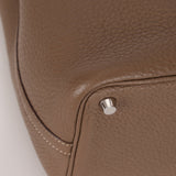 Hermès 2014 Etoupe Clemence Picotin 18 PHW - FashioNica