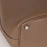 Hermès 2014 Etoupe Clemence Picotin 18 PHW - FashioNica