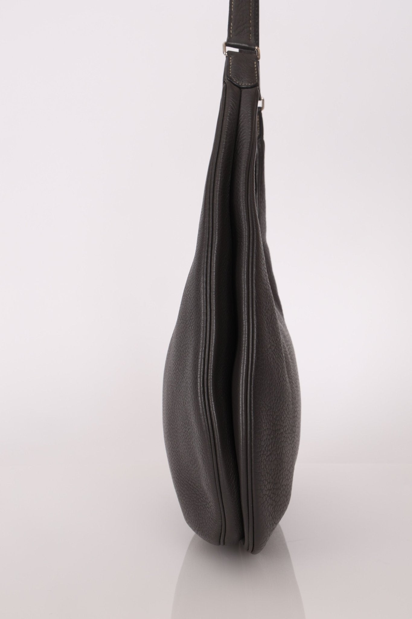 Hermès 2014 Graphite Taurillon Clemence Gao Hobo Bag - FashioNica