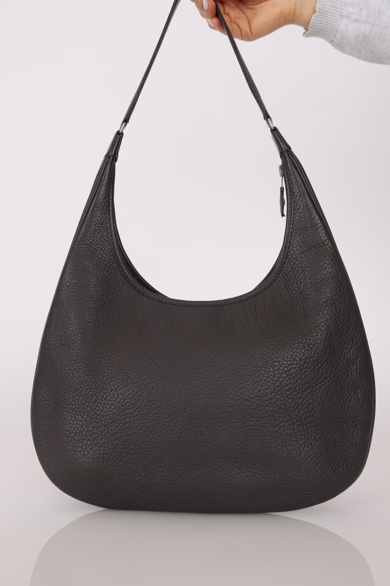 Hermès 2014 Graphite Taurillon Clemence Gao Hobo Bag - FashioNica