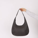 Hermès 2014 Graphite Taurillon Clemence Gao Hobo Bag - FashioNica