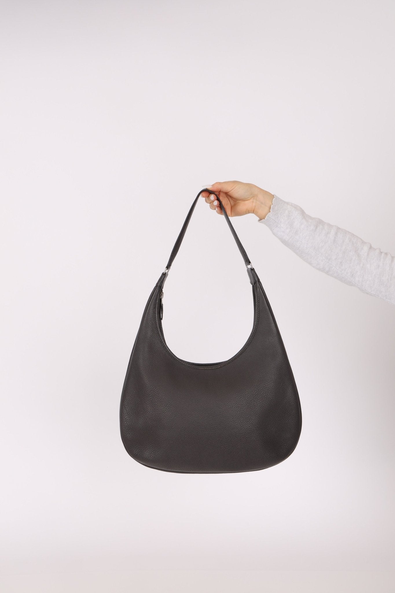 Hermès 2014 Graphite Taurillon Clemence Gao Hobo Bag - FashioNica