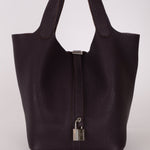 Hermès 2014 Raisin Taurillon Clemence Picotin 22 PHW - FashioNica