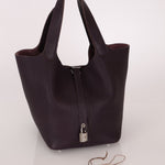 Hermès 2014 Raisin Taurillon Clemence Picotin 22 PHW - FashioNica