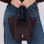 Hermès 2014 Raisin Taurillon Clemence Picotin 22 PHW - FashioNica